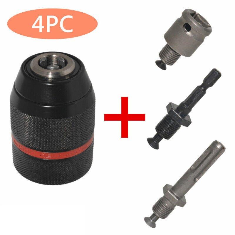 Wholesale 1/2-20UNF 1.5-13mm Keyless Drill Chuck Hex Shank/SDS/Socket Square Female Adaptor Hardware Tool Professional 4Pcs red stripe metal chuck  |   Industrial & Scientific Home Garden & Tools Industrial & Scientific