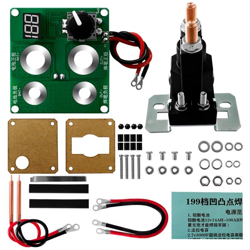 Wholesale 199 Levels 12v Relay Spot Welding Machine Control Board Diy Accessories Kit for Lithium Battery Ni-mh Battery  |   Industrial & Scientific Home Garden & Tools Industrial & Scientific