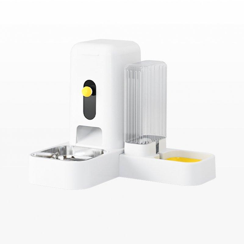 Wholesale 2 In 1 Automatic Food And Water Dispenser Gravity Water Bowl Automatic Pet Feeder And Water Dispenser Set For All Sizes Pets Cats Dogs boxed White  |   Pet Supplies Home Garden & Tools Pet Supplies