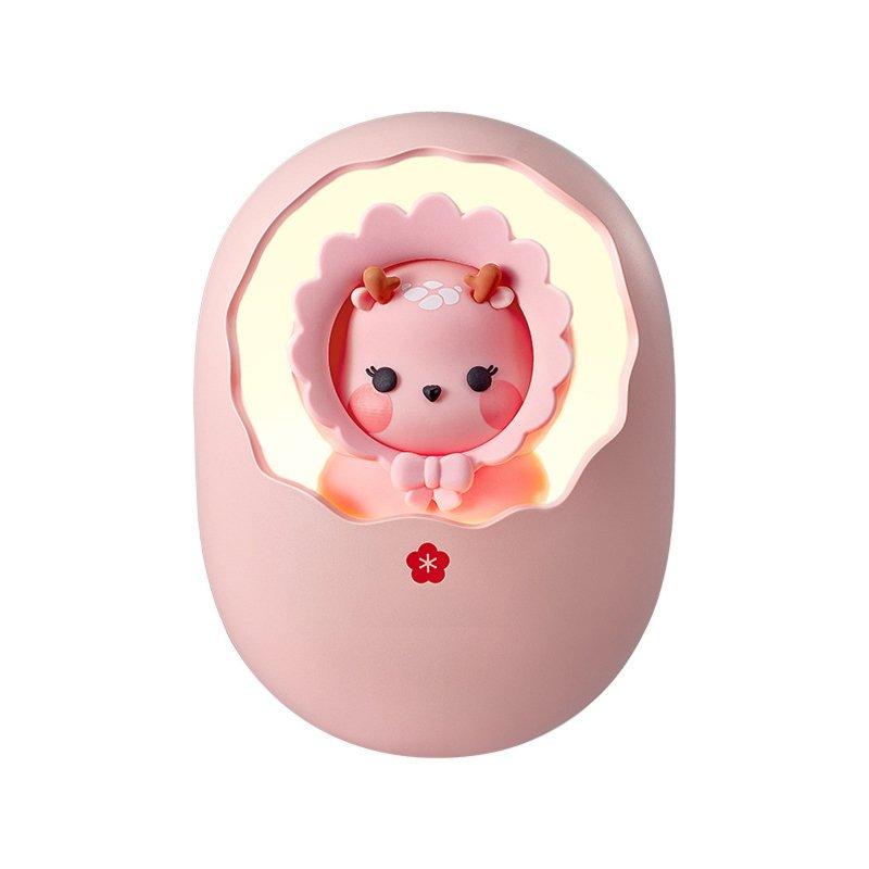 Wholesale 2-in-1 Eggshell Hand Warmer 2 Levels Mini Power Bank with 6000mah Large Capacity Battery pink deer  |   Home Appliances Home Appliances Home Appliances