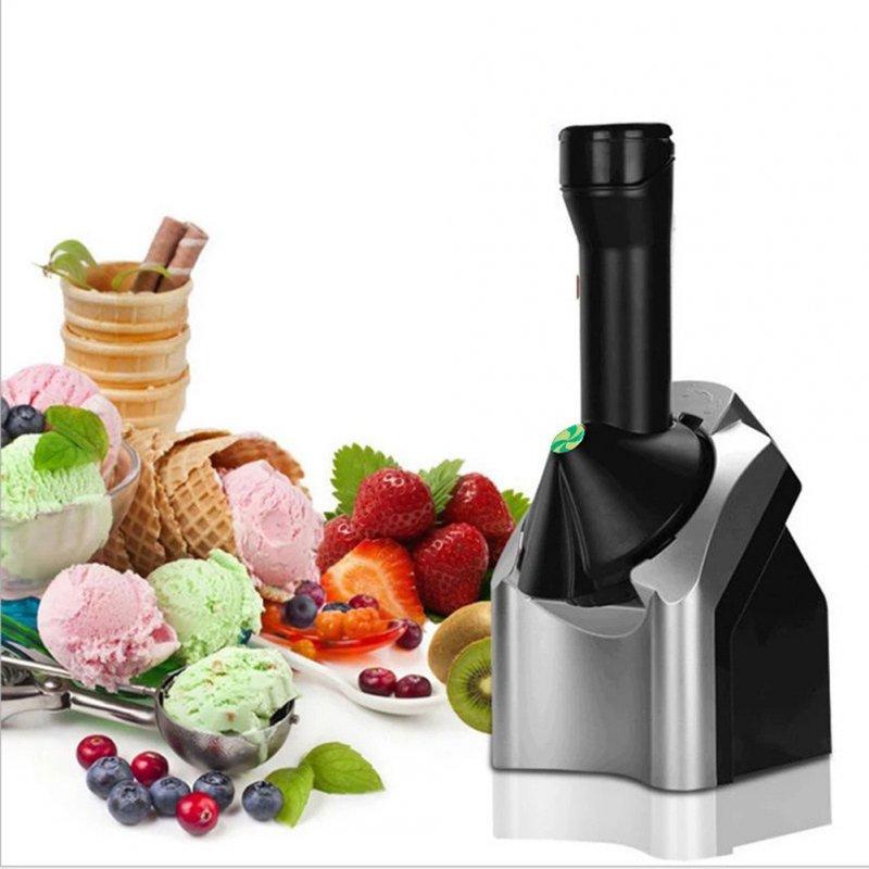 Wholesale 200w Home Ice Cream Maker Fruit Soft Serve Maker Energy-Saving Electronic Ice Cream Machine Silver EU Plug  |   Home Appliances Home Appliances Home Appliances