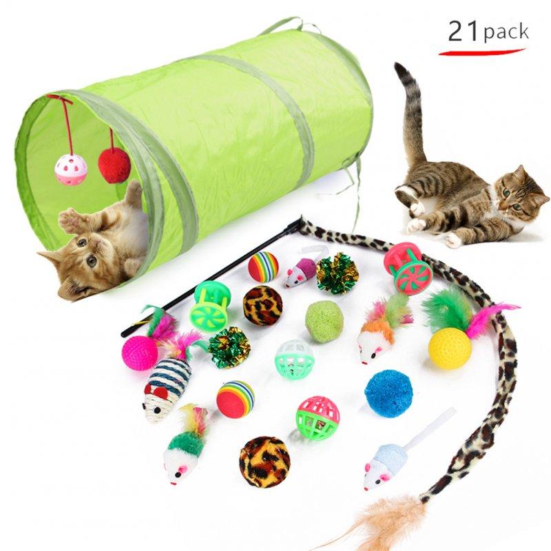 Wholesale 21Pcs/Set Cat Teaser Channel Ball Plush Toys Set for Pet 21pcs  |   Pet Supplies Home Garden & Tools Pet Supplies