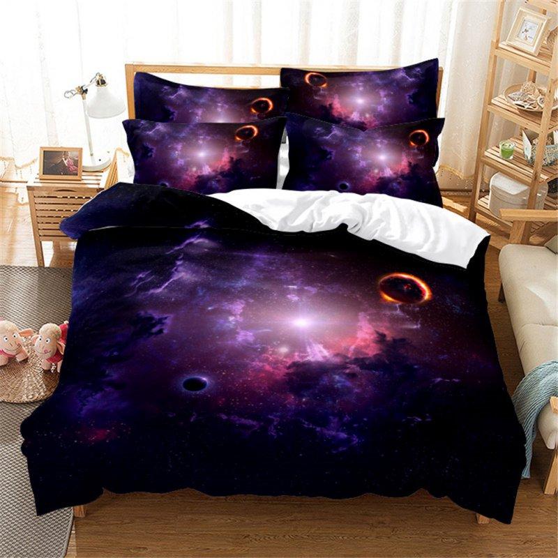 Wholesale 2Pcs/3Pcs Quilt Cover +Pillowcase 3D Digital Printing Starry Series Bedding Set Twin  |   Home Decors Home Decors Home Decors