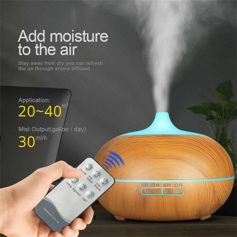 Wholesale 3-in-1 550ml Ultrasonic Led Essential Oil Aroma Diffuser Remote Control Mist Humidifier Air Purifier UK plug  |   Home Appliances Home Appliances Home Appliances