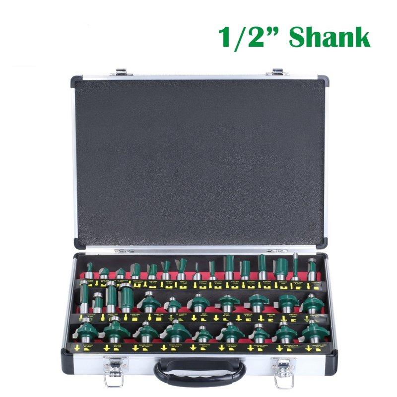 Wholesale 35pcs 1/2 Inch Shank 12.7mm Milling Cutter Set Carving Knife Woodworking Tool Engraving Milling Cutter Green  |   Industrial & Scientific Home Garden & Tools Industrial & Scientific