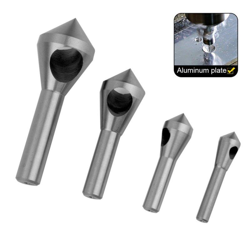 Wholesale 4pcs Countersink Deburring Drill Bits Taper Hole Cutter Chamfering Tools 2-20mm Silver  |   Industrial & Scientific Home Garden & Tools Industrial & Scientific