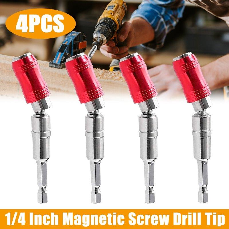 Wholesale 4pcs Magnetic Pivot Drill Bit Holder With 20° Pivot Mode 1/4″ Magnetic Screw Drill Tip Hex Pivoting Screwdriver Bit Holder red  |   Industrial & Scientific Home Garden & Tools Industrial & Scientific