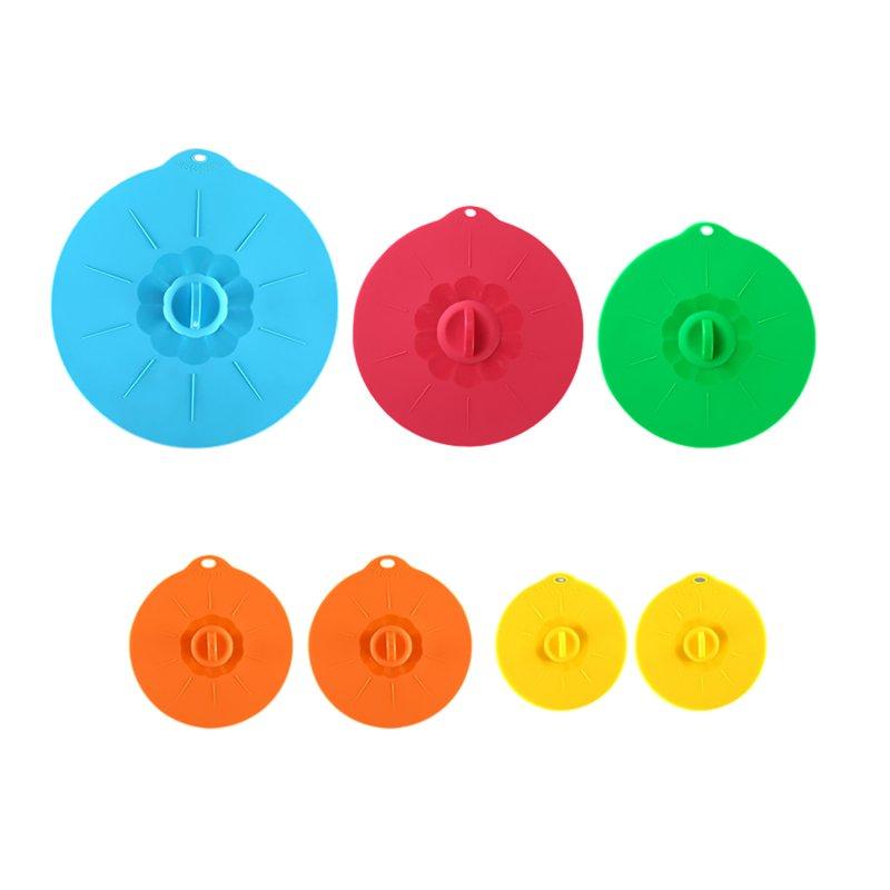 Wholesale 5 Pcs/ 7 Pcs Reusable Silicone Lids Heat Resistant Splatter Proof Suction Lids Microwave Cover For Cups Bowls Plates Pots Pans Fridge Oven Safe Storage 5 Sizes seven piece set Mixed colors  |   Kitchen & Dining Home Garden & Tools Kitchen & Dining