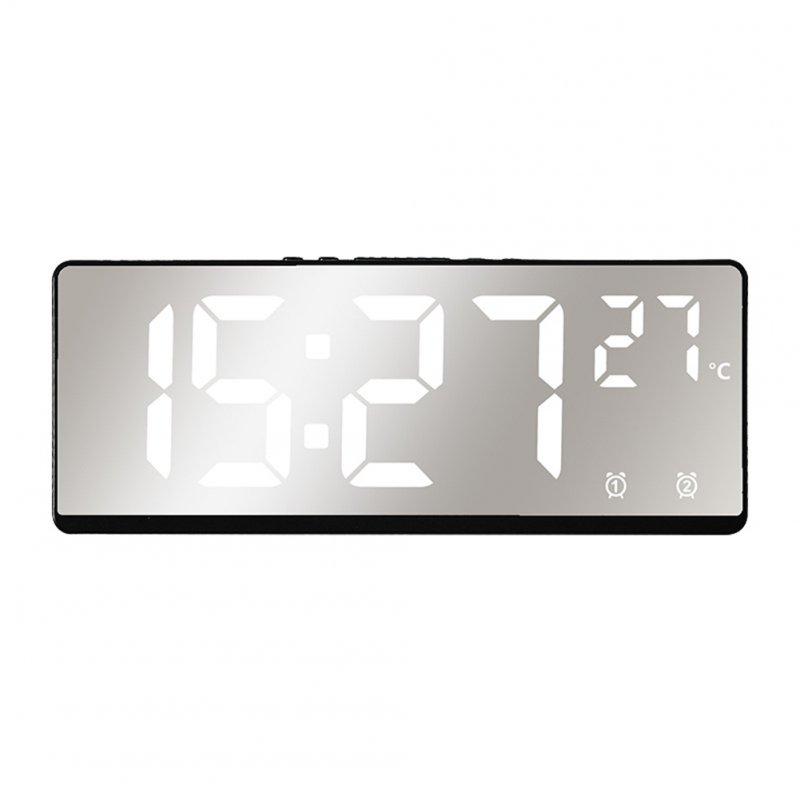 Wholesale 6.9 Inches Electronic Alarm Clock 5 Levels Brightness Adjustable Large Screen Student Desk Clock Table Clock white  |   Home Decors Home Decors Home Decors