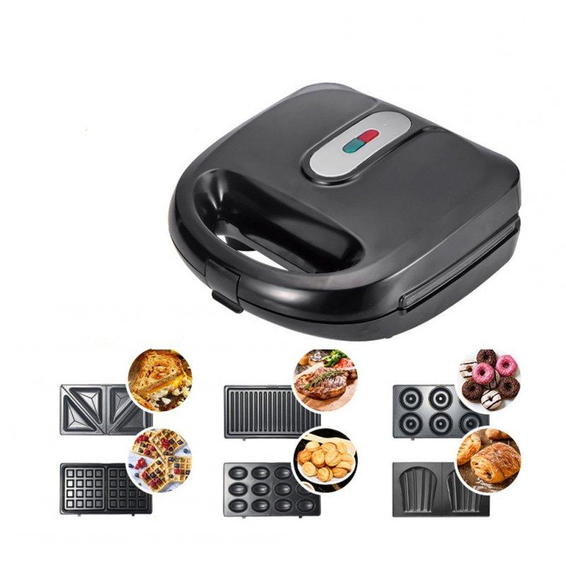 Wholesale 6-in-1 Waffle Makers with 6 Removable Plates Non Stick Coating Stainless Steel Sandwich Maker for Breakfast AU Plug  |   Home Appliances Home Appliances Home Appliances