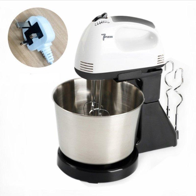 Wholesale 7-speed Automatic Mixer Household Hand-held Electric Food Mixers Kitchen Machine Egg Beater For Baking black/UK plug  |   Home Appliances Home Appliances Home Appliances