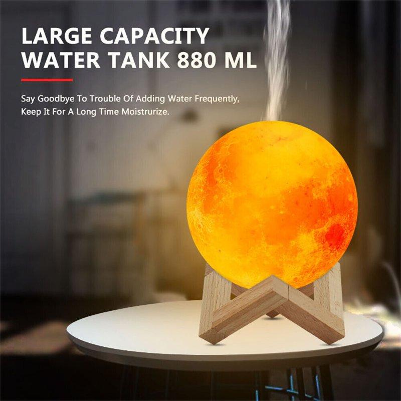 Wholesale 880ml Mist Maker Usb Light Aromatherapy Diffuser 3d Moon Lamp Aroma Humidifier for Living Room Bedroom Office  |   Home Appliances Home Appliances Home Appliances