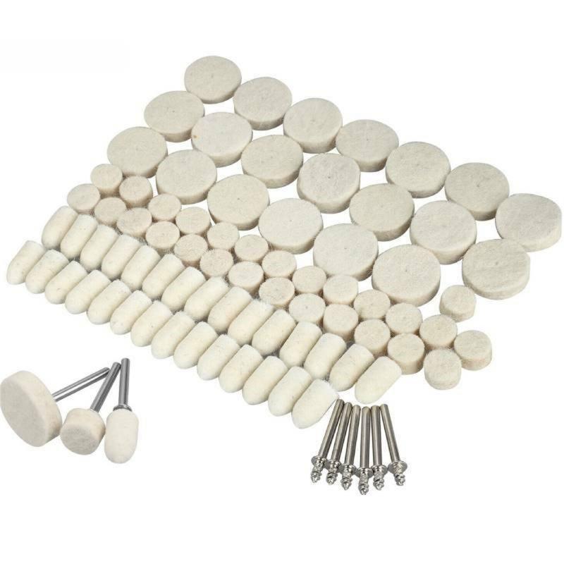 Wholesale 88Pcs Felt Polishing Buffing Wheel Set For Electric Polishing Machine, Wool Felt Polishing Tips Wheel With 1/8″ Shank For Rotary Tool Attachment 88PC boxed  |   Industrial & Scientific Home Garden & Tools Industrial & Scientific