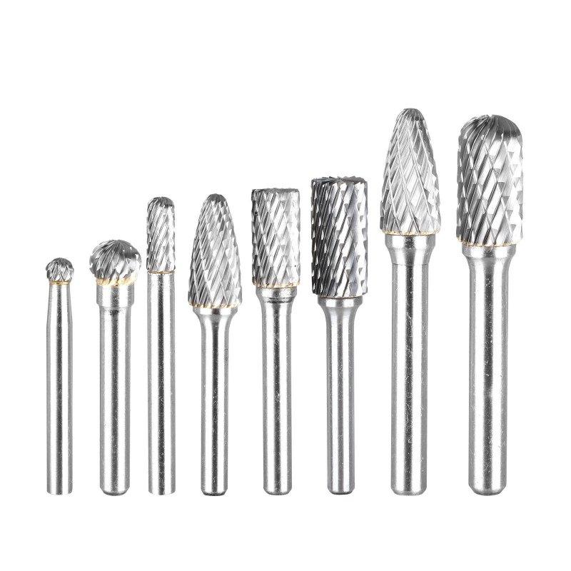 Wholesale 8PCS Tungsten Carbide Burrs 8mm Rotary Burr Set 1/4 Inch Shank Die Grinder Bit  |   Industrial & Scientific Home Garden & Tools Industrial & Scientific