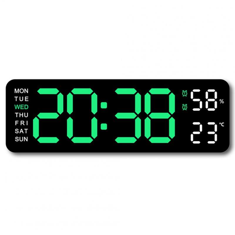 Wholesale Alarm Clock LED Table Clocks LED Display Alarm Clock With Snooze Mode Electronic Desktop Clocks Home Decoration Clock For Bedroom Apartments Bedside Black shell green light  |   Home Decors Home Decors Home Decors