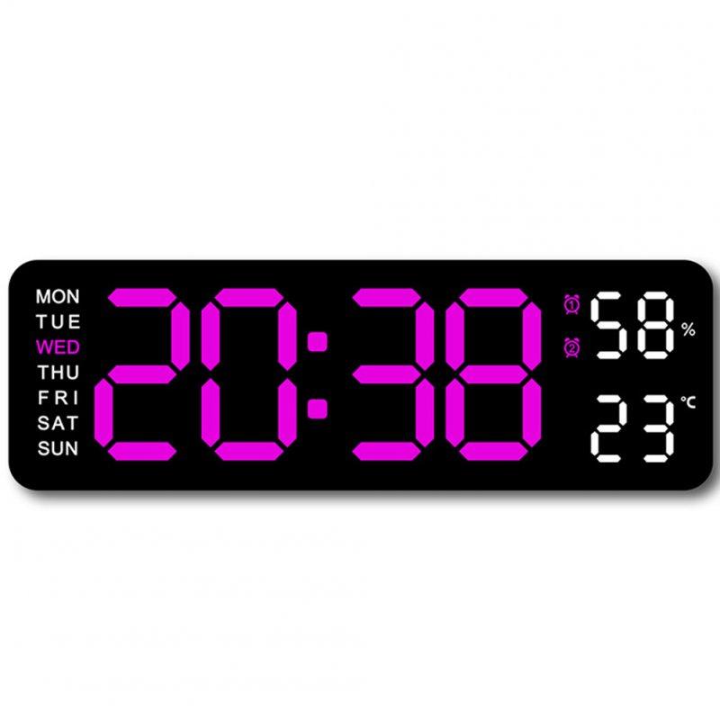 Wholesale Alarm Clock LED Table Clocks LED Display Alarm Clock With Snooze Mode Electronic Desktop Clocks Home Decoration Clock For Bedroom Apartments Bedside Black shell rose red light  |   Home Decors Home Decors Home Decors