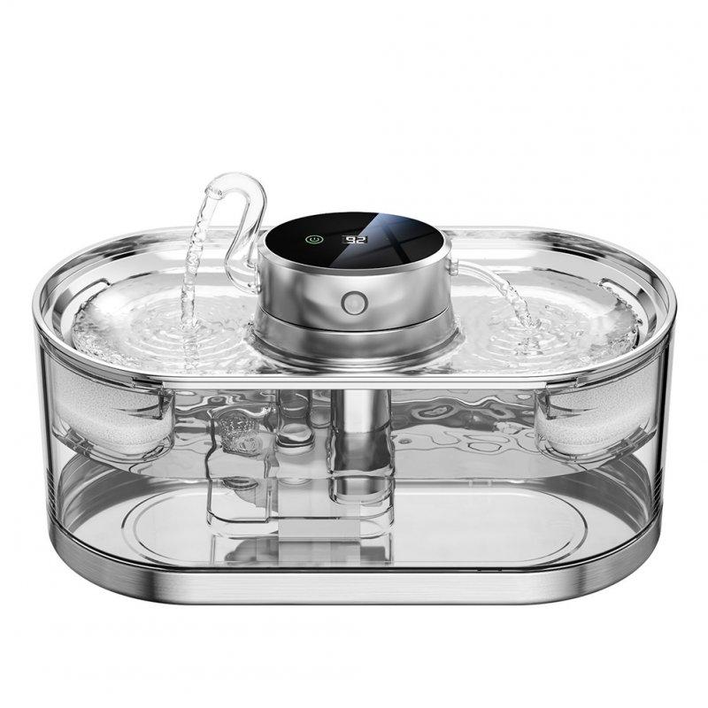 Wholesale Automatic Cat Water Fountain Dog Drinking Dispenser Bilateral Filtration System 3L Large Capacity WF230 US Plug  |   Pet Supplies Home Garden & Tools Pet Supplies