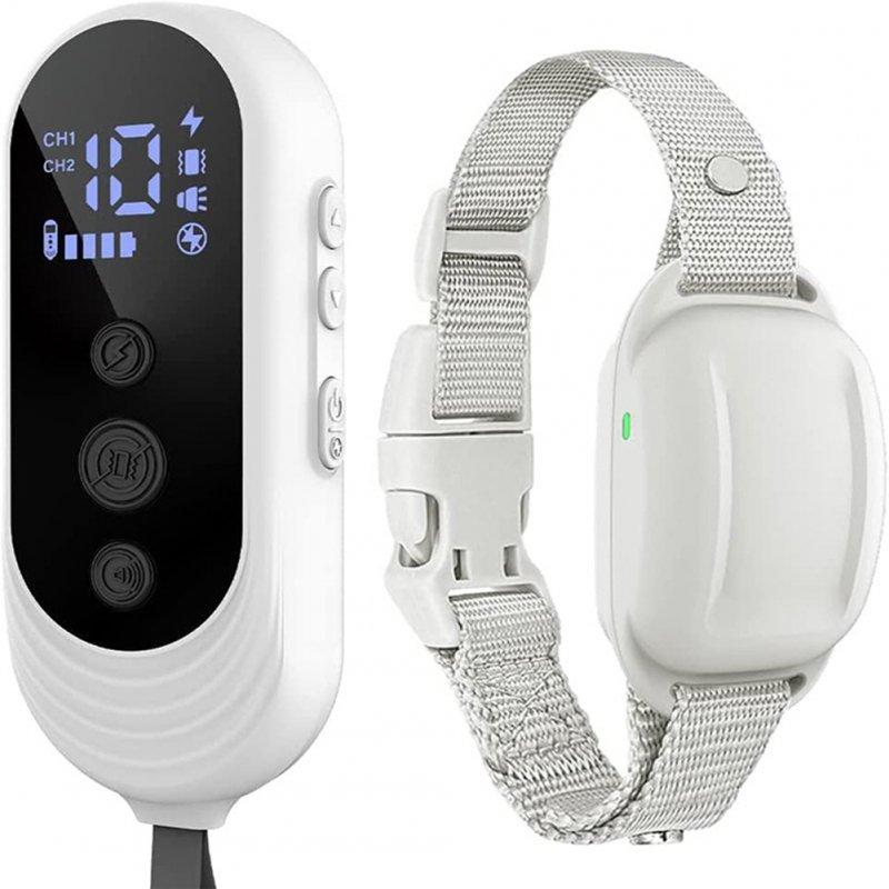 Wholesale Bark Collars, Dog Bark Collar With Adjustable Collar, Electric Shock, Sound Prompt, Vibration Mode, IP67 Waterproof Pet Accessories For All Types Of Dogs White  |   Pet Supplies Home Garden & Tools Pet Supplies