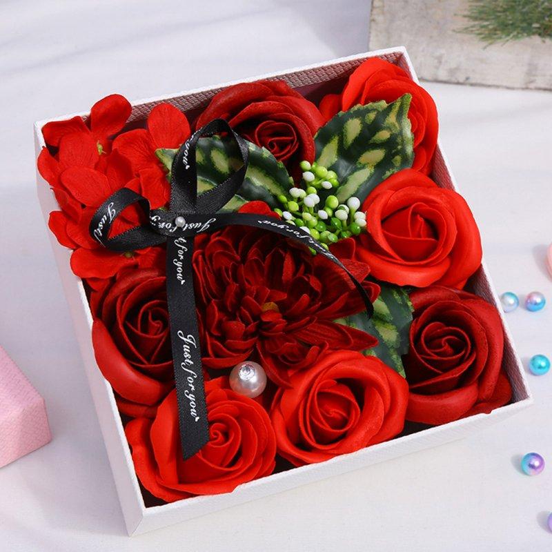 Wholesale Beautiful Colored Soap  Flower  Gift  Box Plant Essential Oil Bath Soap Wedding Valentine Day Teacher Day Mother Day Rose Gift Red  |   Home Decors Home Decors Home Decors