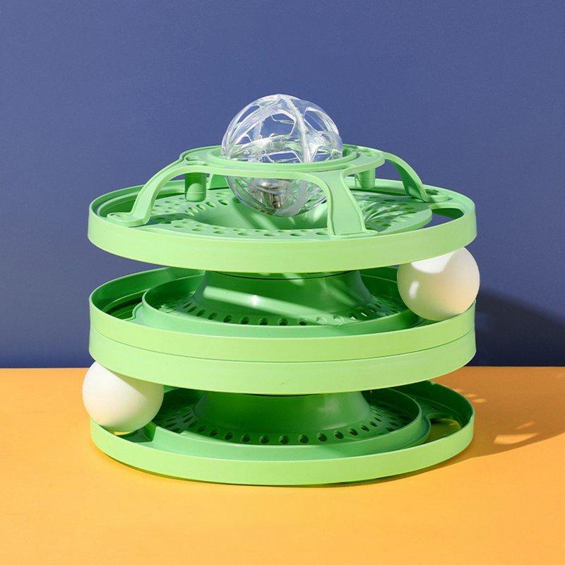 Wholesale Cat Diy Turntable Ball Bite-resistant Scratch-resistant Funny Teaser Stick Boredom Toys Pet Supplies green universal  |   Pet Supplies Home Garden & Tools Green + Universal