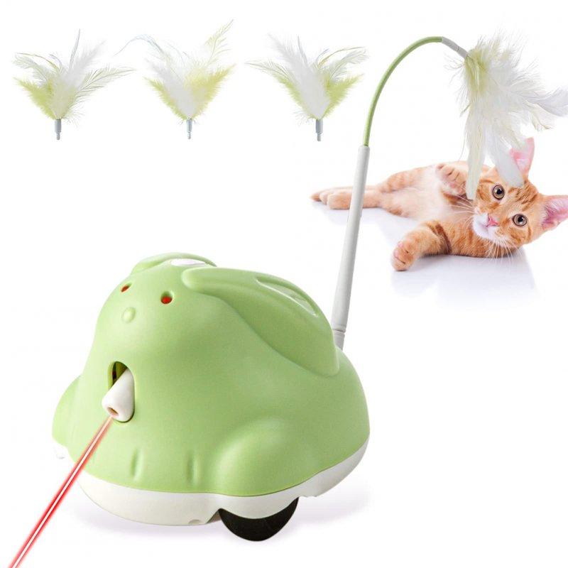 Wholesale Cat Electric Teaser Stick With Feather Usb Rechargeable Infrared Automatic Toys For Indoor Cats green white 7.5 x 8.5 x 10cm  |   Pet Supplies Home Garden & Tools Green white + 7.5 x 8.5 x 10cm