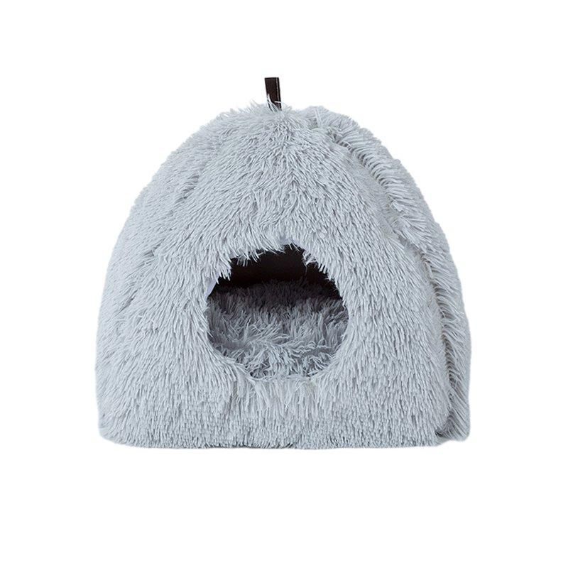 Wholesale Cat House For Indoor Dogs Cats Soft Plush Premium Sponge Pet Tent For Puppies Rabbits Guinea Pigs Hedgehogs light grey  |   Pet Supplies Home Garden & Tools Light grey