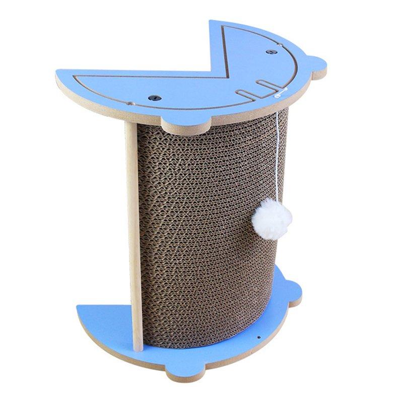 Wholesale Cat Scratcher Cat Scratch Pad Wtih Cat Teaser Plush Ball Thickened Wear-resistant Corrugated Paper Replaceable Cat Scratch Board For Indoor mouth model blue blue  |   Pet Supplies Home Garden & Tools Pet Supplies