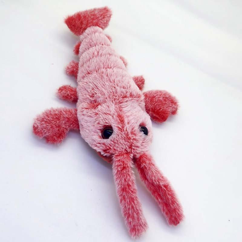 Wholesale Cat Stuffed Interactive Toy Usb Charging Simulation Shrimp Pet Electric Jumping Lobster Dancing Plush Toys As shown in color  |   Pet Supplies Home Garden & Tools As shown in color