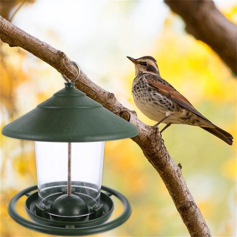 Wholesale Decorative Hanging Feeder Outdoor  Garden  Decor Bird Food  Container Bird  Food  Holder green_Size: 16.5*16.5*19.5  |   Garden & Lawn Garden & Lawn Garden & Lawn