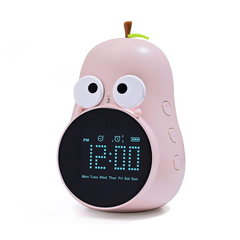 Wholesale Digital Alarm Clock Cute Pear Design Electric Clocks Rechargeable Alarm Clock With 6 Ringtones Triple Alarms Snooze Mode Toddler Clock For Seniors Boys Girls Bedrooms pink  |   Home Decors Home Decors Home Decors