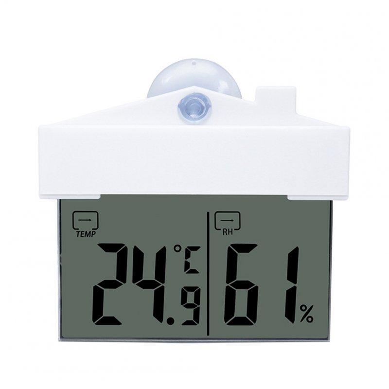 Wholesale Digital Lcd Window Thermometer Hygrometer Indoor Outdoor Weather Humidity Meter With Suction Cup as picture show  |   Home Appliances Home Appliances Home Appliances