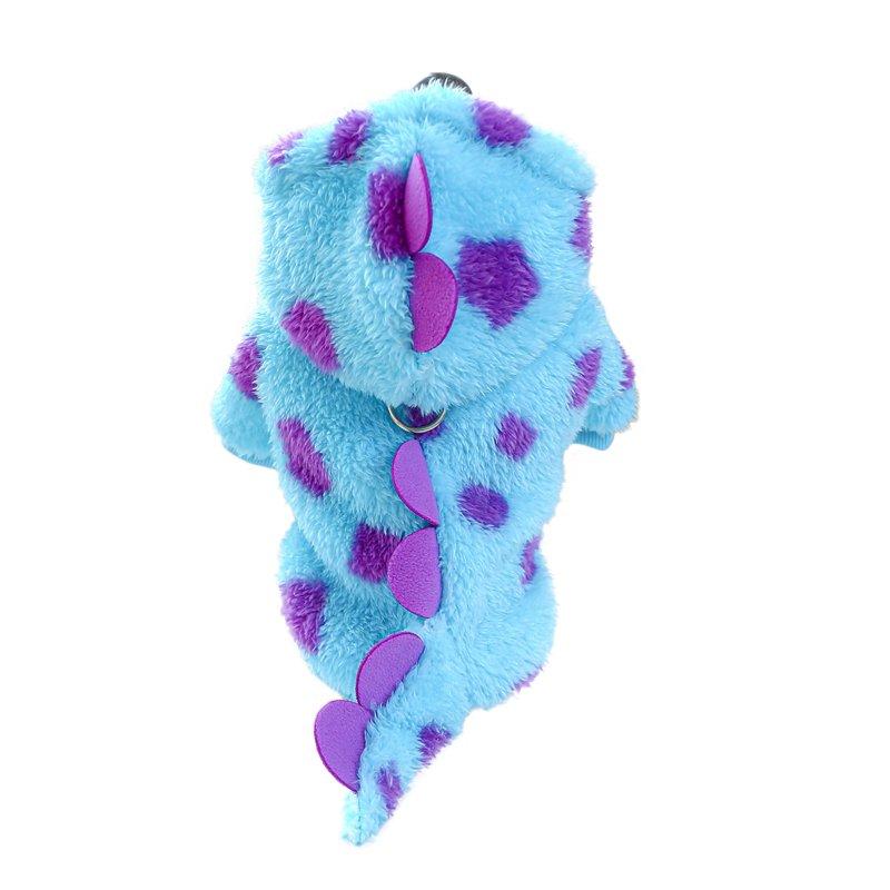 Wholesale Dog Costume Cute Dinosaur Hoodie Jumpsuit Winter Warm Funny Cosplay Clothes For Small Dogs Cat Pet Supplies dinosaur S-about 2-3kg  |   Pet Supplies Home Garden & Tools Dinosaur + S-about 2-3kg