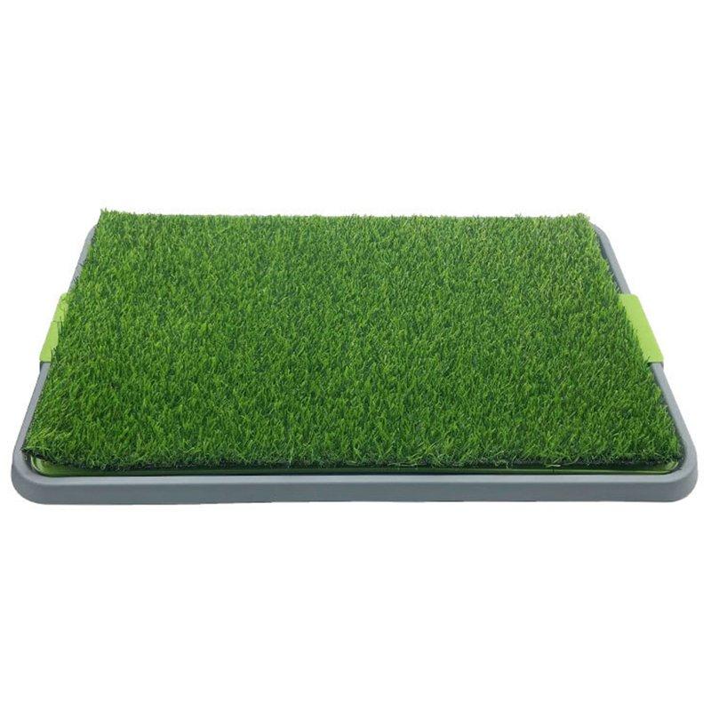 Wholesale Dog Grass Pad With Tray Artificial Dog Grass Bathroom Turf Reusable Training Potty Pad Washable Training System Puppy Pee Pad For Balcony Apartment Indoor Outdoor Use green 68×42.5cm  |   Pet Supplies Home Garden & Tools Green + 68x42.5cm