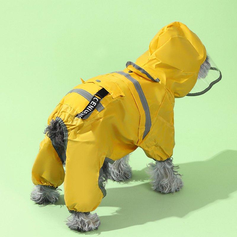 Wholesale Dog Raincoat With Harness Dog Rain Jacket Hooded Slicker Poncho Waterproof Dog Poncho Puppies Dog Clothes Rainy Days Pet Supplies For Large Small Medium Dogs yellow M 45 x 32  |   Pet Supplies Home Garden & Tools Pet Supplies