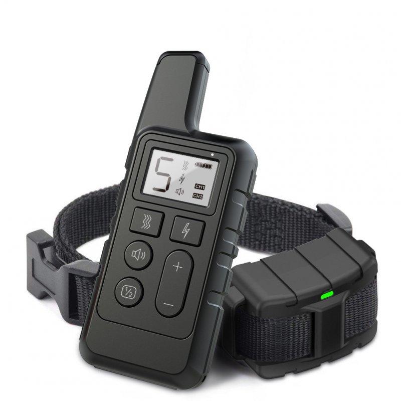 Wholesale Dog Training Collar Electric Shock Vibration Sound Anti-Bark Remote Electronic Collars Waterproof Pet Supplies black  |   Pet Supplies Home Garden & Tools Pet Supplies