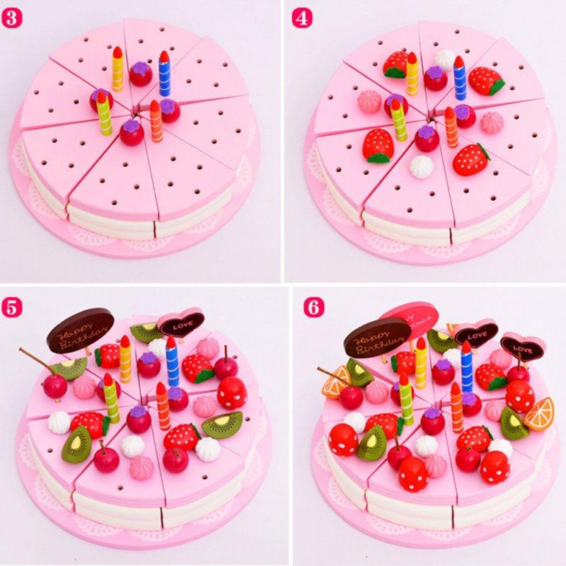 Wholesale Double-layer Wooden Cake Fruit Candle Cutting Self-Sticking Children Play House DIY Toy Gift  |   Kitchen & Dining Home Garden & Tools Kitchen & Dining