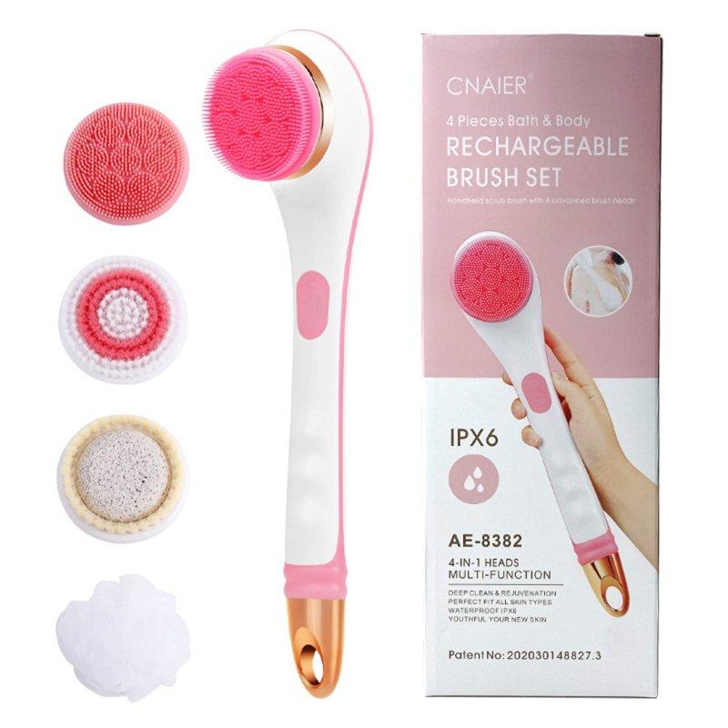 Wholesale Electric Body Bath Brush Electric Long Handle Bath Brush Silicone Massage Body Scrubber Battery Powered/charging Shower Brush 8382 charging – pink English  |   Household Products Home Garden & Tools Household Products