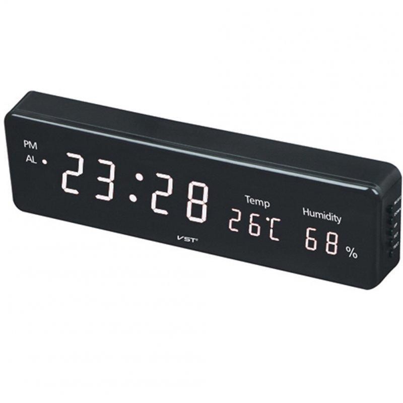 Wholesale Electronic LED Alarm Clock with Temperature Humidity Display American Plug  |   Home Decors Home Decors Home Decors