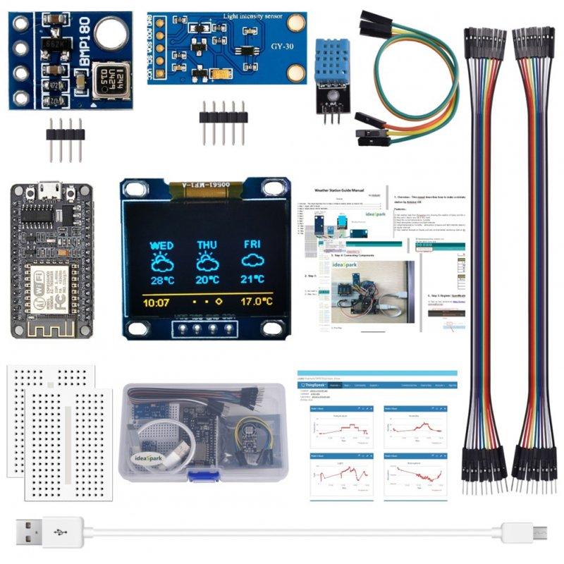 Wholesale Esp8266 Weather Station Kit with Temperature Humidity Atmosphetic Pressure Light Sensor 0.96 Display  |   Industrial & Scientific Home Garden & Tools Industrial & Scientific