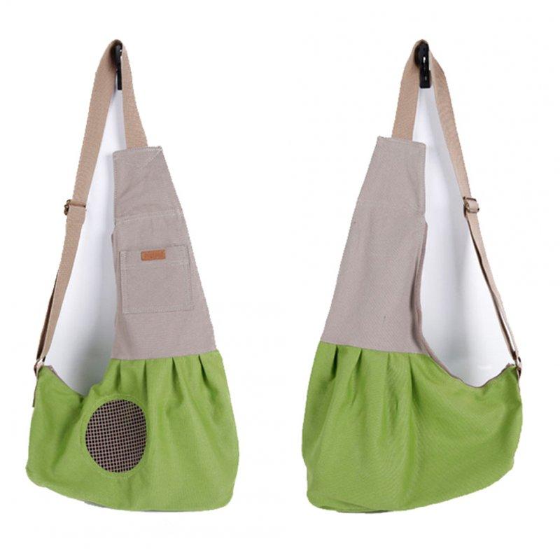 Wholesale Fashion Portable Canvas Carrying Single Shoulder Bag for Small Pets Cat Dog Outdoor Use green_60*50*19cm  |   Pet Supplies Home Garden & Tools Green + 60*50*19cm