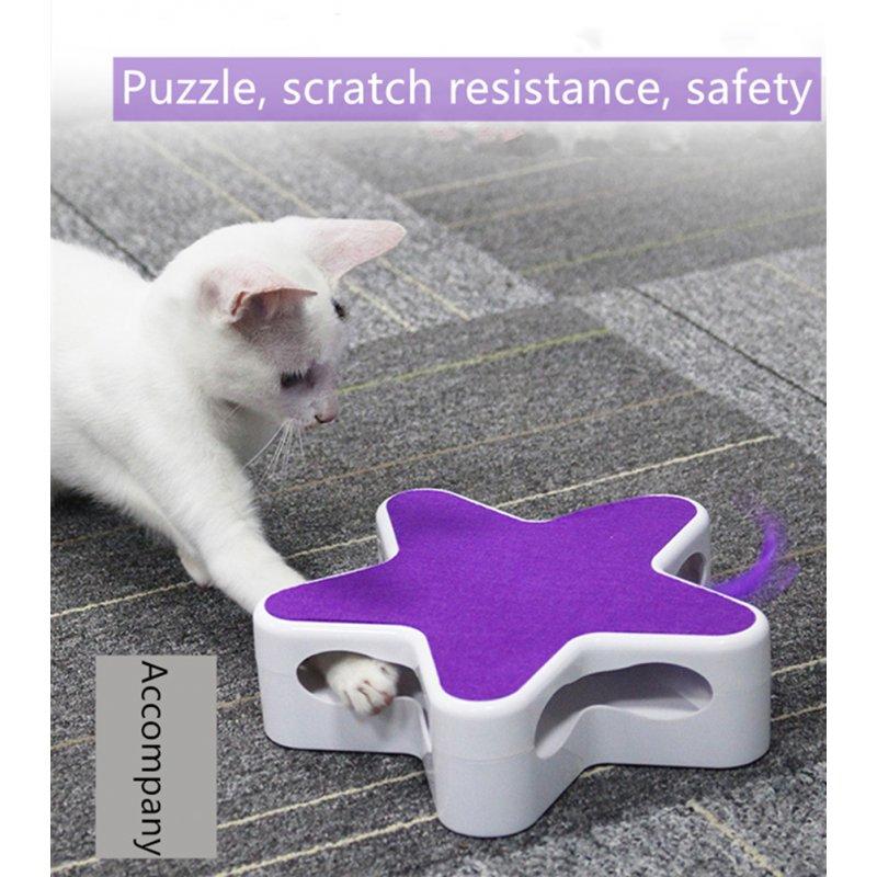 Wholesale Feather 360 Degree Random Rotation Automatic Cat Toy Five Pointed Star Teaser Box for Pet purple  |   Pet Supplies Home Garden & Tools Pet Supplies