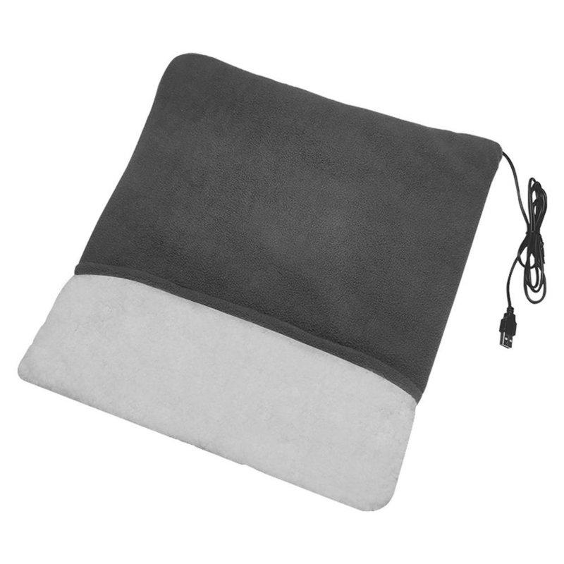 Wholesale Feet Warming Mat USB Charging Winter Soft Plush Foot Warmer Heater Feet Warming Mat For Men Women 38 x 35cm dark gray  |   Household Products Home Garden & Tools Household Products