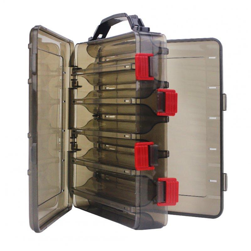 Wholesale Fishing Bait Box Multi-function Double Deck Sided Wooden Shrimp Plastic Fishing Tackle Box Tool Container Case Gun color translucent  |   Household Products Home Garden & Tools Household Products