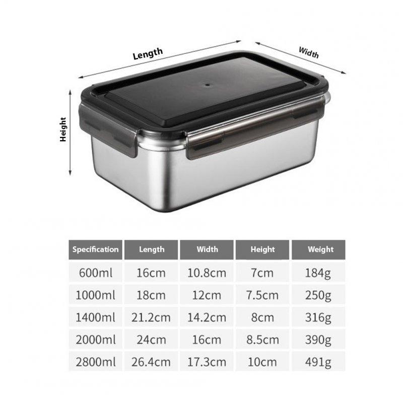 Wholesale Fresh Keeping Box 316 Stainless Steel Crisper Super Large Capacity Refrigerator Special Frozen Storage Fruit Bento Box  |   Kitchen & Dining Home Garden & Tools Kitchen & Dining