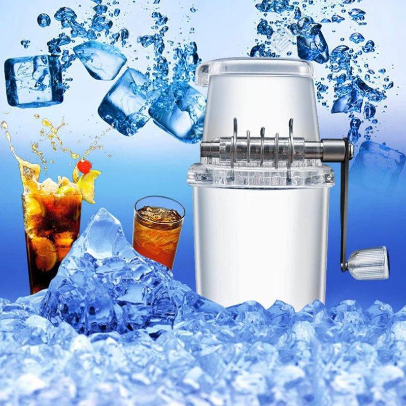 Wholesale Hand Shaved Ice Machine Snow Cone Machine Household Manual Ice Crusher Multi-Purpose Hand Shaved Ice Machine Ice Maker For Home Office Outdoor Camping transparent  |   Home Appliances Home Appliances Home Appliances