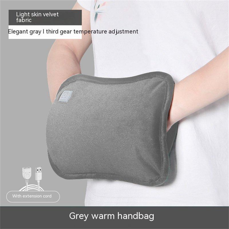 Wholesale Heated Hand Muff Explosion-Proof Adjustable Temperature USB Rechargeable Machine Washable Electric Heated Gloves Hand Warmers gray  |   Household Products Home Garden & Tools Household Products