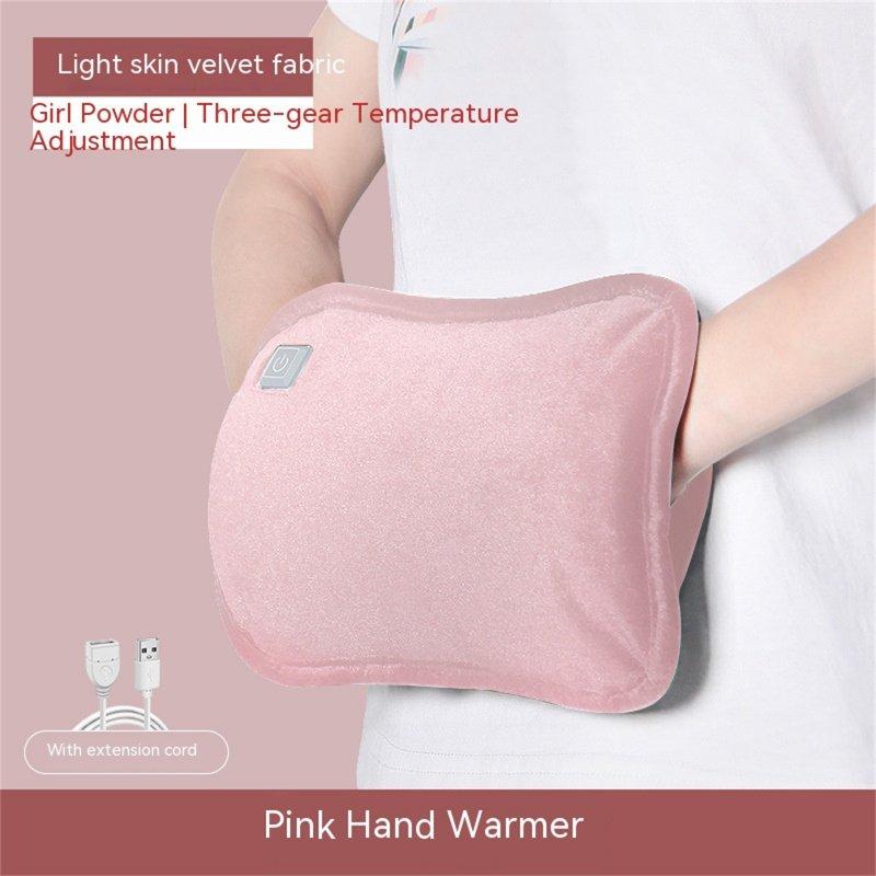 Wholesale Heated Hand Muff Explosion-Proof Adjustable Temperature USB Rechargeable Machine Washable Electric Heated Gloves Hand Warmers pink  |   Household Products Home Garden & Tools Household Products