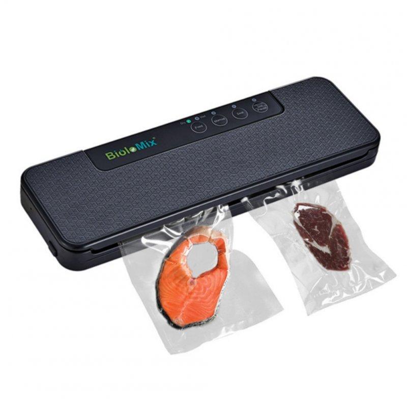 Wholesale Household Vacuum Sealer With Dry Moist Modes Automatic Food Sealer Machine For Food Storage Preservation black_EU plug 220V  |   Home Appliances Home Appliances Home Appliances