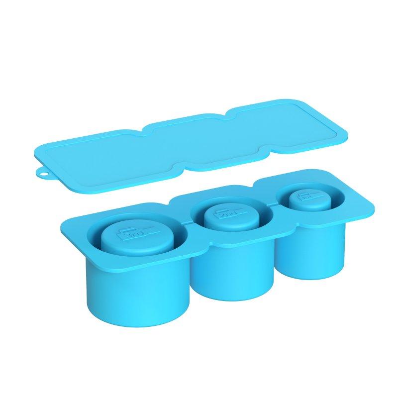 Wholesale Ice Cube Tray For Tumbler Cup 30oz/40oz Silicone Stackable Ice Cube Tray With Lid Extra Large Ice Block Molds For Freezer blue  |   Kitchen & Dining Home Garden & Tools Kitchen & Dining