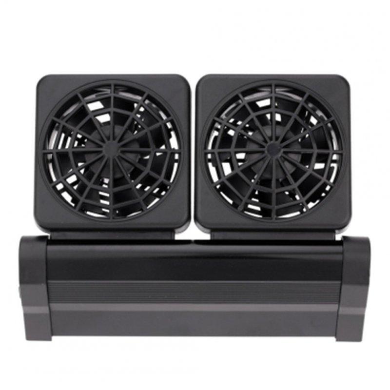 Wholesale Indoor Home Plastic Black Aquarium Coral Reef Fish Tank Cooling Strong Fans  Dual heads European regulations  |   Pet Supplies Home Garden & Tools Pet Supplies